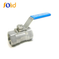 SS Manual 1 PC Stainless Steel Female Screwed Threaded (BSP NPE) End Casting One Piece Ball Valve 1000wog